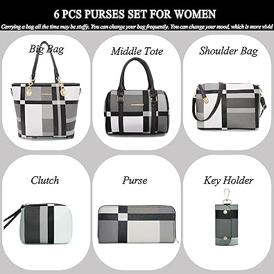 Designer Purses and Handbags for Women Satchel Shoulder Bag Tote Top Handle Bag