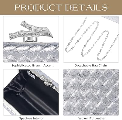 Clutch Purses for Women Evening/Wedding Chic Woven Bag Formal PU Leather Purse Designer Handbags for Women